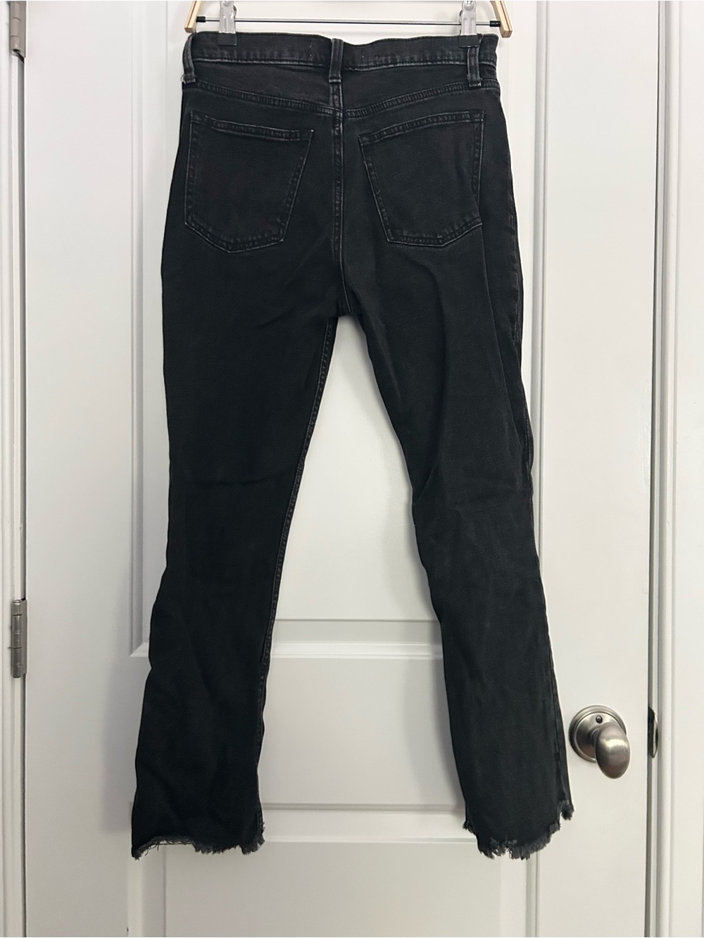 Abercrombie Black High Rise Split Hem Skinny Jeans - Picture 8 of 8